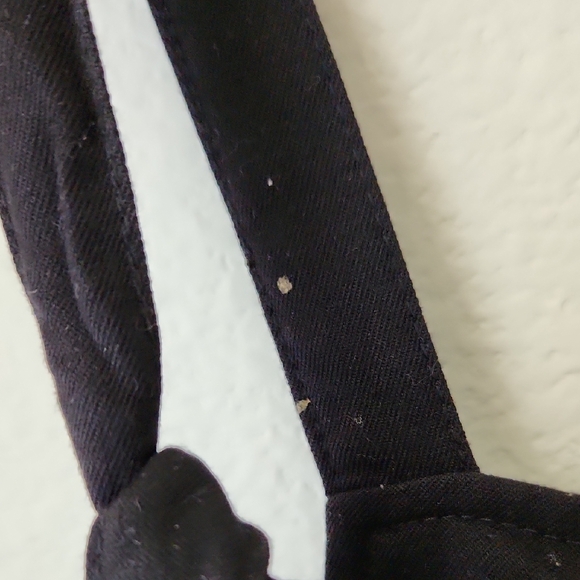 H&M Divided Black Overalls Sz 4 Tie Straps Cotton Blend Casual Weekend Wear Boho - Picture 15 of 15